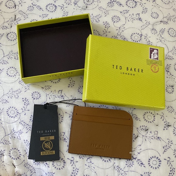 Ted Baker | Tan Leather Card Holder UNISEX NWT - Picture 4 of 8